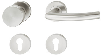 Kapı kulpu seti, Paslanmaz çelik, Startec, model LDH 2189 - 903.95.360