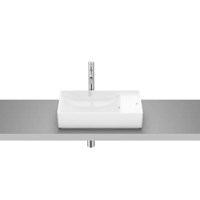 Roca Ona Above Counter 550mm x 345mm Right Hand Shelf Basin 9512577