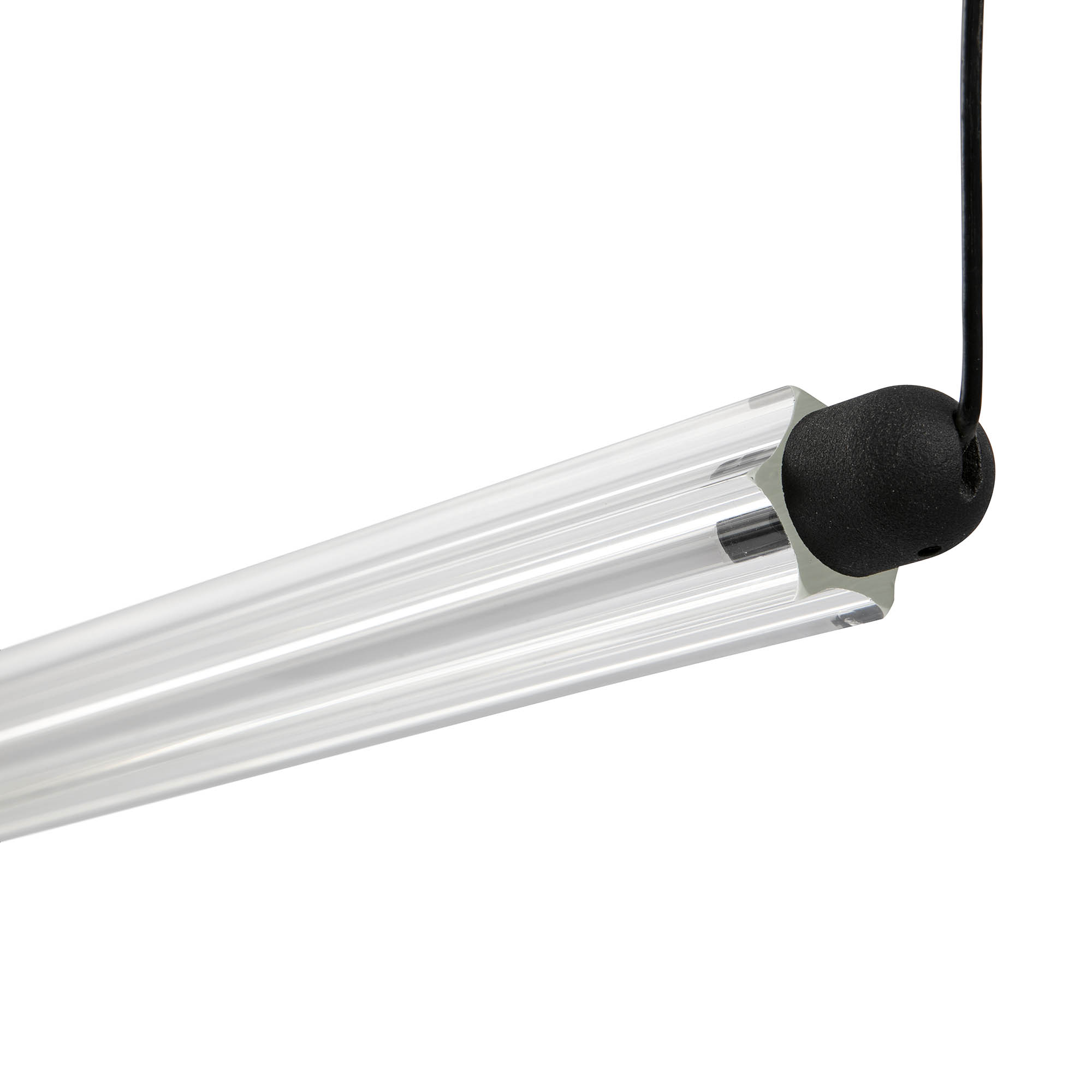 LUMINA 600 1L Black horizontal pendant 12W 2700K