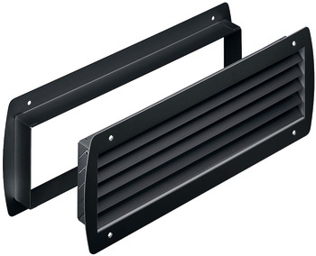ventilation trims, Aluminium, with frame, obscure - 959.11.019
