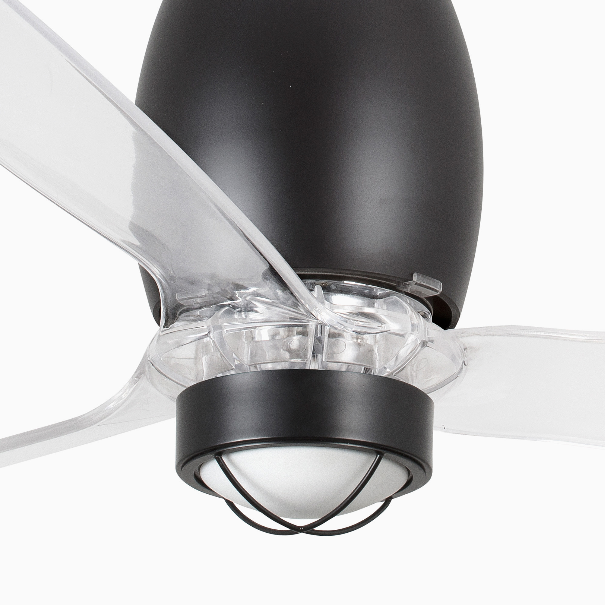 ETERFAN M LED mat siyah/transparent fan 3000K