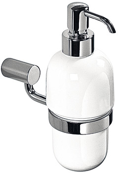 Soap dispenser, with holder, round series, for screw fixing - 980.62.042