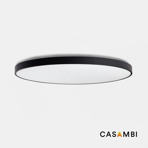 DOMIO black surface Ø1000 95W prismatic 3000K CRI80 CASAMBI
