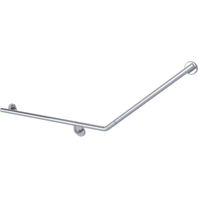 Mizu Drift Polished Stainless Steel Left Hand Toilet Grab Rail 2266534