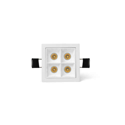TROOP Recessed beyaz-beyaz 4x2W 48° 3000K CRI90