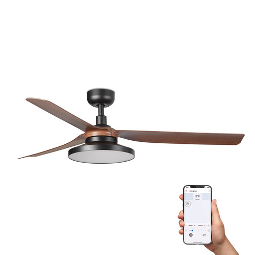 PUNT TAK M siyah/ceviz fan 3000K TUYA