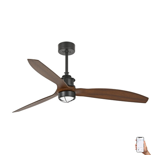 JUST fan M siyah/ceviz fan 3000K TUYA