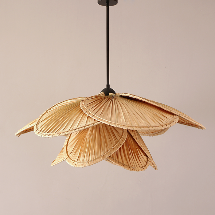 Doğal Palmiye İki Katlı Tasarım Aydınlatma