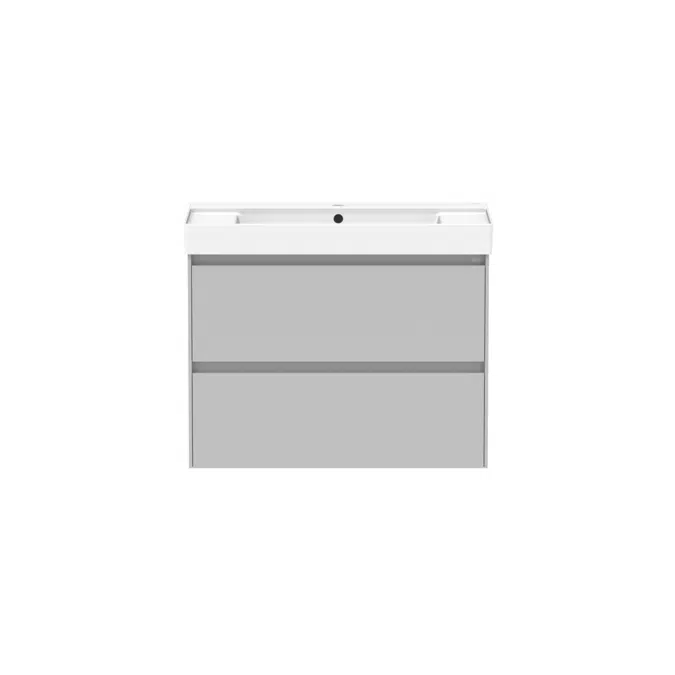 Ona Matte Grey Twin Centre Bowl Vanity 800mm 21195