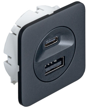 USB şarj istasyonu Loox5, USB-A / USB-C, 24 V - 833.73.809