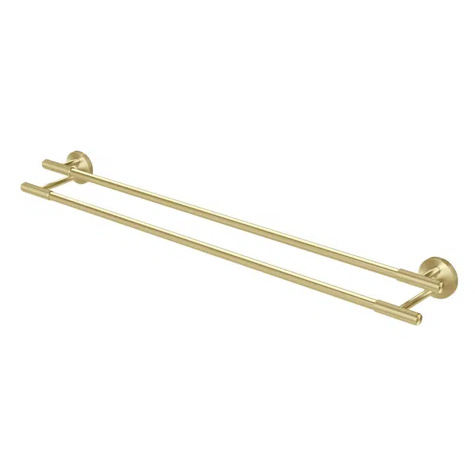 Milli Marq Edit Brushed Gold Double Towel Rail 800mm 21945