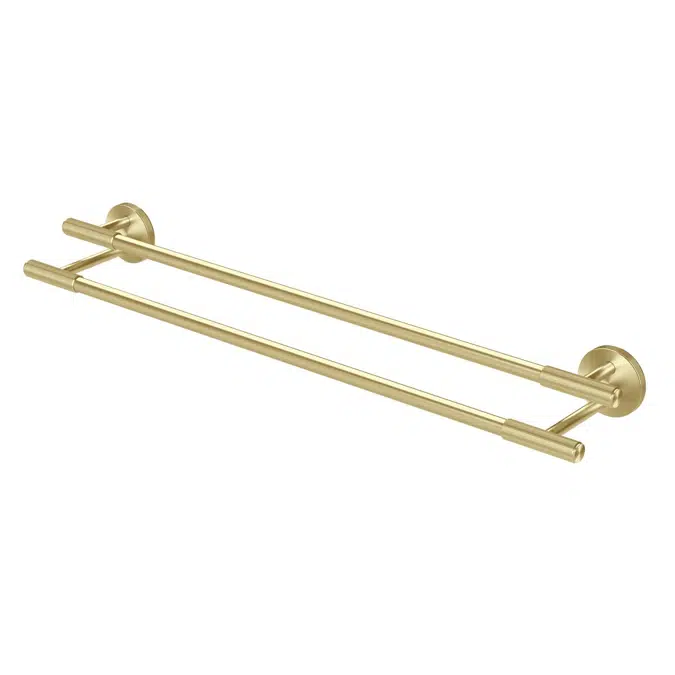 Milli Marq Edit Brushed Gold Double Towel Rail 600mm 21939
