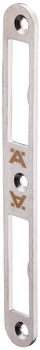 Striking plate, For rebated doors, 170 mm, straight - 911.39.700
