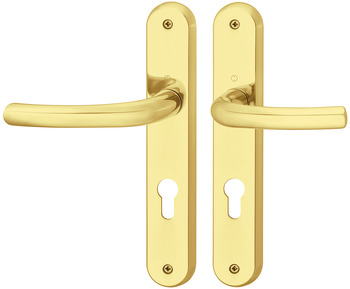 Door handle set, brass, Hoppe, Tokyo M1710RH/265 - 900.82.018