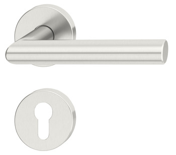 Door handle setStartec model PDH 5103, stainless steel, fire resistant door - 902.85.392