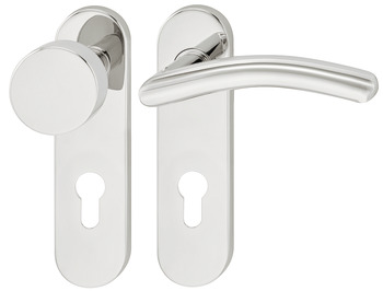 Kapı kulpu seti, Paslanmaz çelik, Startec, model LDH 2184 - 903.95.323