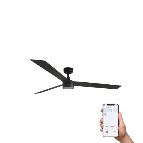 CRUISER XL LED Ceiling fan siyah 20W SWT TUYA
