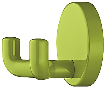 Wardrobe hooks, Polyamide, with 2 hooks, round rose - 842.62.274