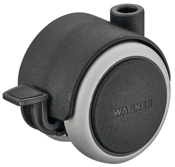 Twin wheel castor, Load-bearing capacity 50 kg - 661.74.611