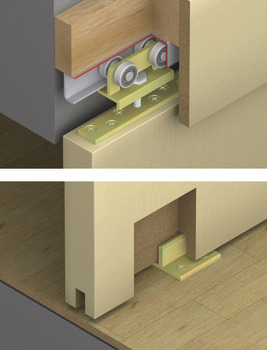 Sliding door fitting, Hawa Porta 300 H, set - 942.32.000