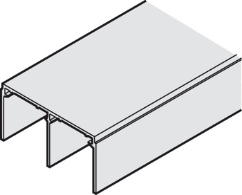 Double guide track, For ceiling installation, 78 x 40 mm (W x H) - 941.13.925