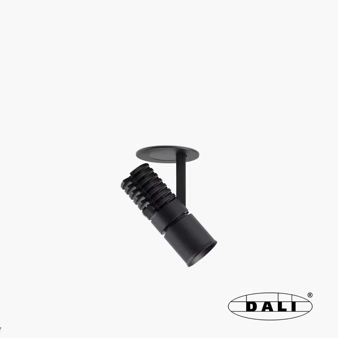 0333930222D - UNO Black Recessed Projector