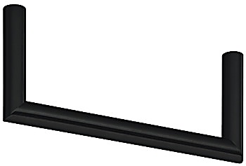 Coat hanger, Mounting beneath shelf, Service+, stainless steel - 843.68.008