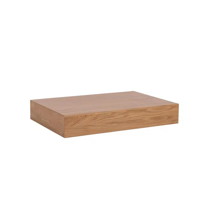 Kado Arc Basin Shelf 750mm x 500mm American Solid Oak 2351649