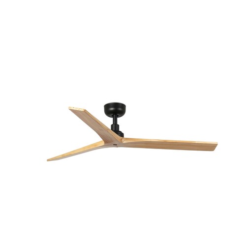 KLIM M Ceiling fan siyah/pine 0-10V/1-10V