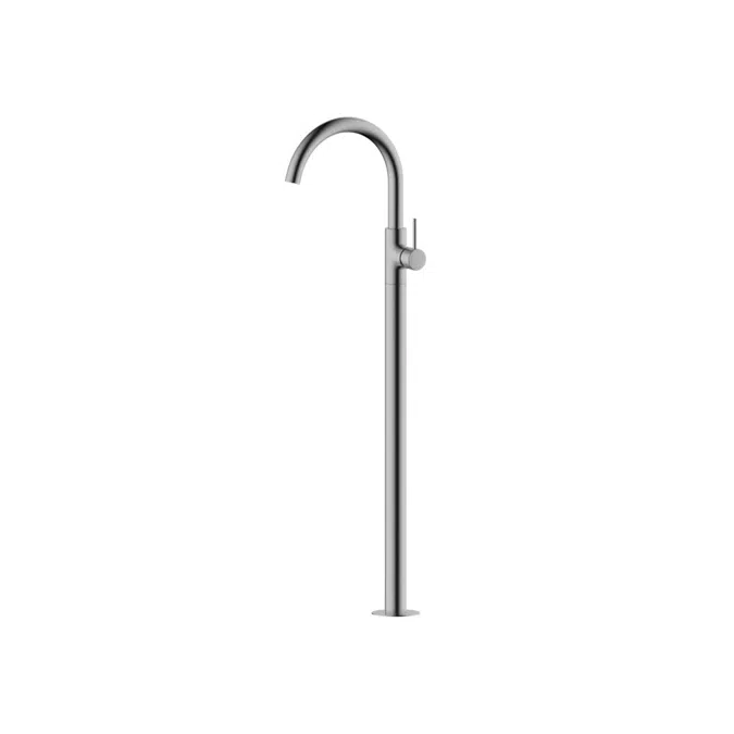 Mizu Drift Brushed Gunmetal Floor Mounted Bath Mixer Kit 2267388
