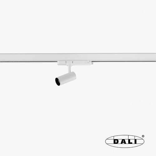 FOST TRACK White track spotlight Ø40 7W 18° 2700K CRI90 DALI