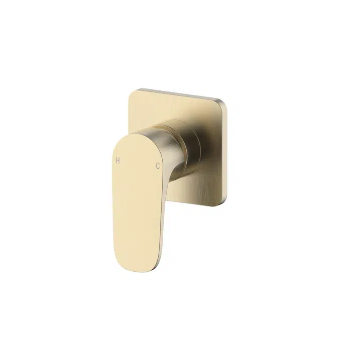Mizu Silk Brushed Brass Shower Mixer Tap Kit 9513014