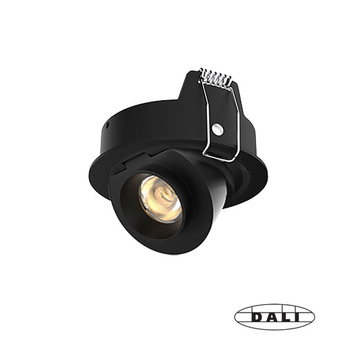 ALIA Recessed black 8W 36º 3000K DALI