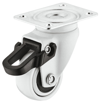 Designer Furniture Castor, Load bearing capacity 12 kg, steerable with brake - 663.17.010