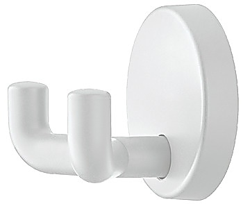 Wardrobe hooks, Polyamide, with 2 hooks, round rose - 842.62.098