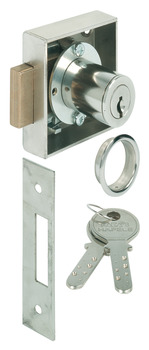 Deadbolt rim lock, Keyed to differ, backset 25 mm - 230.06.224