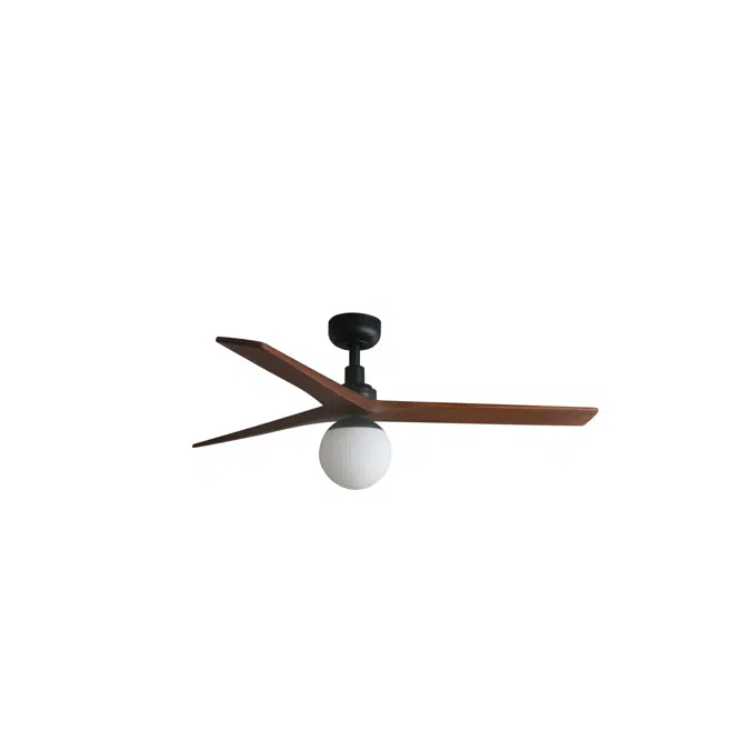 34277WP-11L - KLIM M Black/Walnut Fan DC E27 SMART