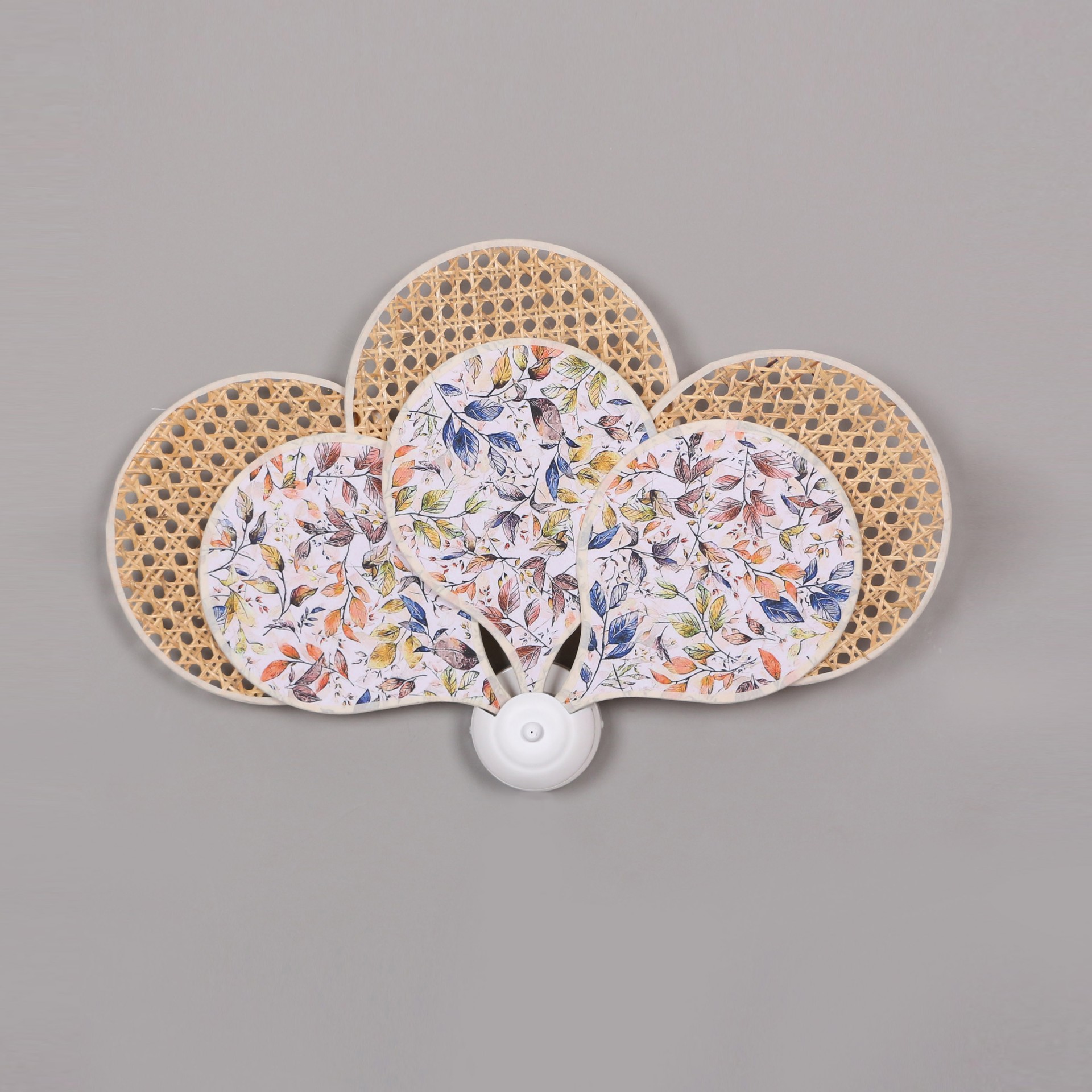 Yeni Papatya Doğal Hazeran & Keten Kumaş Aplik