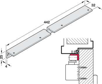 Soffit Sabitleme Braketi Kılavuz Ray - 931.00.737