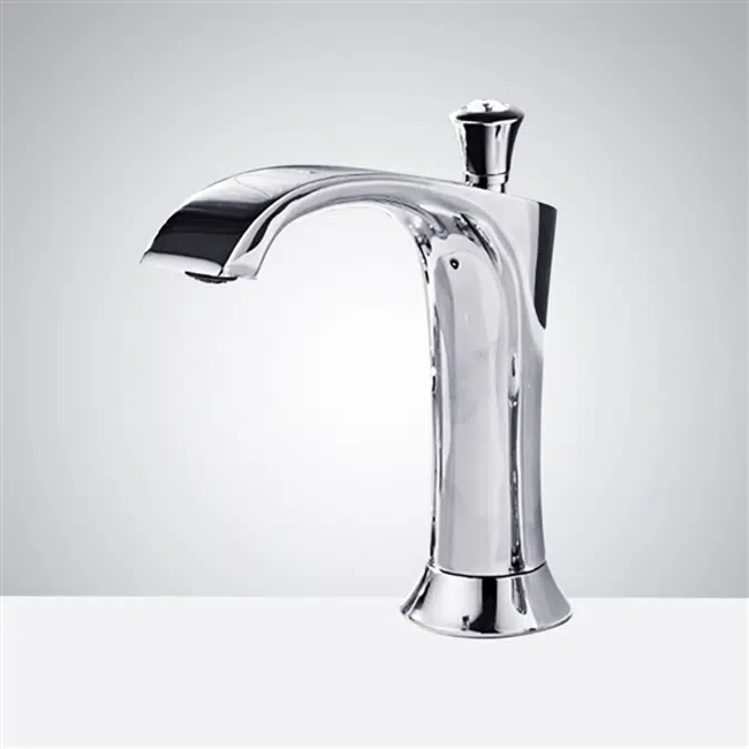 Chrome Deck Mount Touchless Basin Faucet
