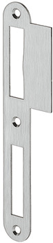 Flanged striking plate, for flush doors, 170 mm, straight - 911.39.004