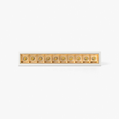 TROOP recessed white-gold 10x2W 48° 2700K CRI90