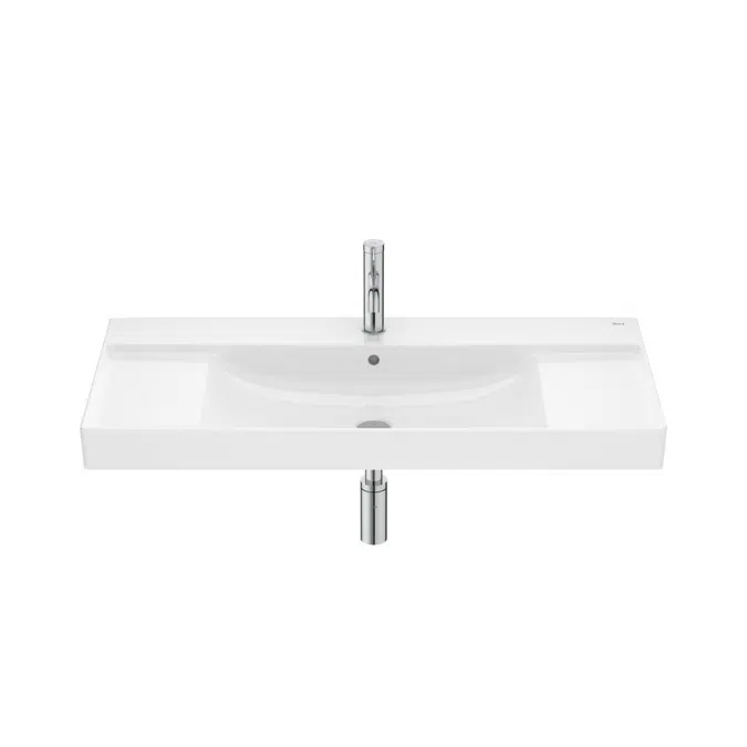 Ona White Wall Basin 1000mm x 460mm 1 Taphole Overflow 1832714