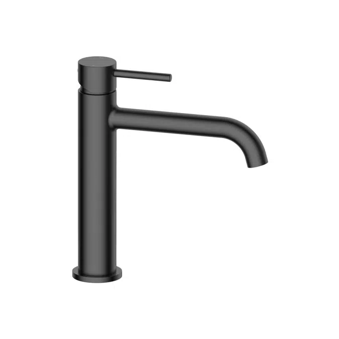 Mizu Drift Mat Siyah Orta Yükseklik Kavisli Lavabo Musluğu 2267221