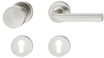 Kapı kulpu seti, Paslanmaz çelik, Startec, model LDH 2172 - 903.95.260