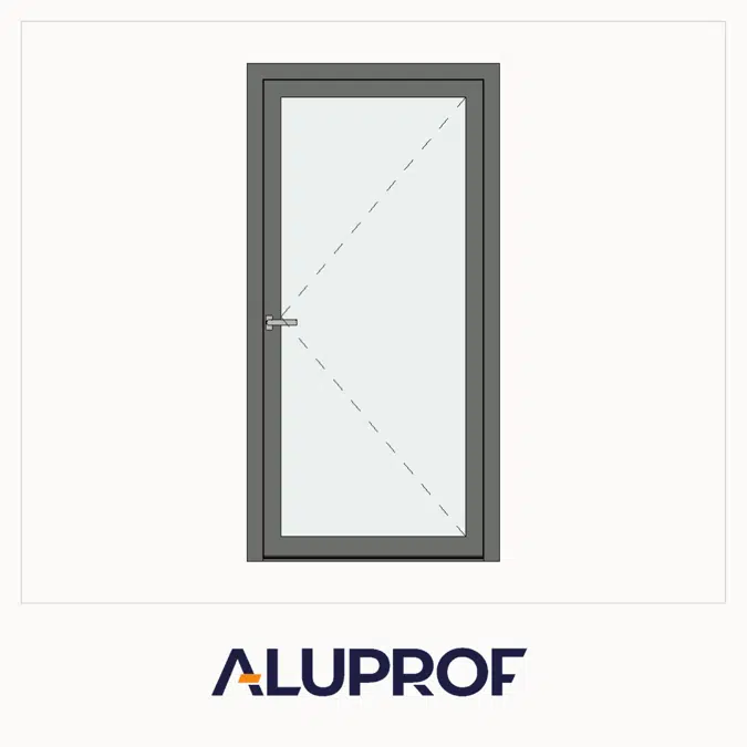 MB-86N SI Duvar / Cephe Uyumlu Tek Kanat İçe Açılır Kapı