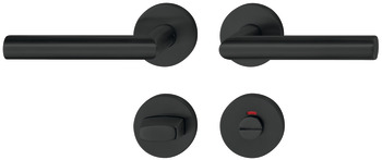 Door handle set, stainless steel, Startec, PDH4103, long backplate - 903.93.621