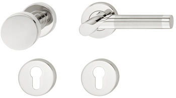 Door handle set, Stainless steel, Startec, model LDH 2195 Bicolor - 903.86.063