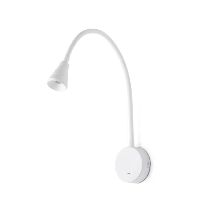 41029 - BEL White Wall Lamp Reader