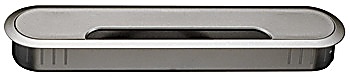 Cable outlet, oval, cut-out dim. 207 x 45 mm, 2-piece - 631.36.200